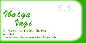 ibolya vagi business card