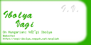 ibolya vagi business card